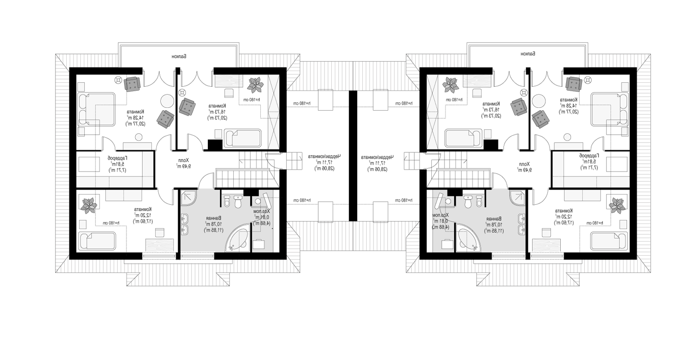 Планировка проекта дома №mp-403 proect_mp-403-pl3.jpg