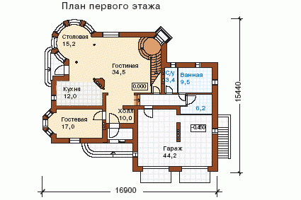 Планировка проекта дома №s-426-1k s-426-1k-p1.gif