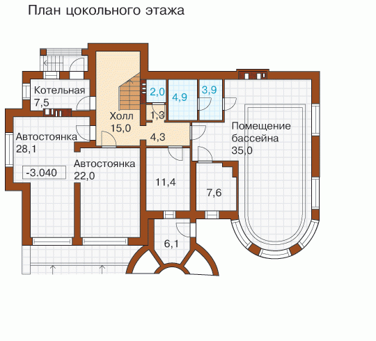 Планировка проекта дома №v-541-1k v-541-1k-p0.gif