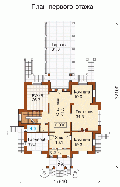 Планировка проекта дома №v-729-1k v-729-1k-p1.gif