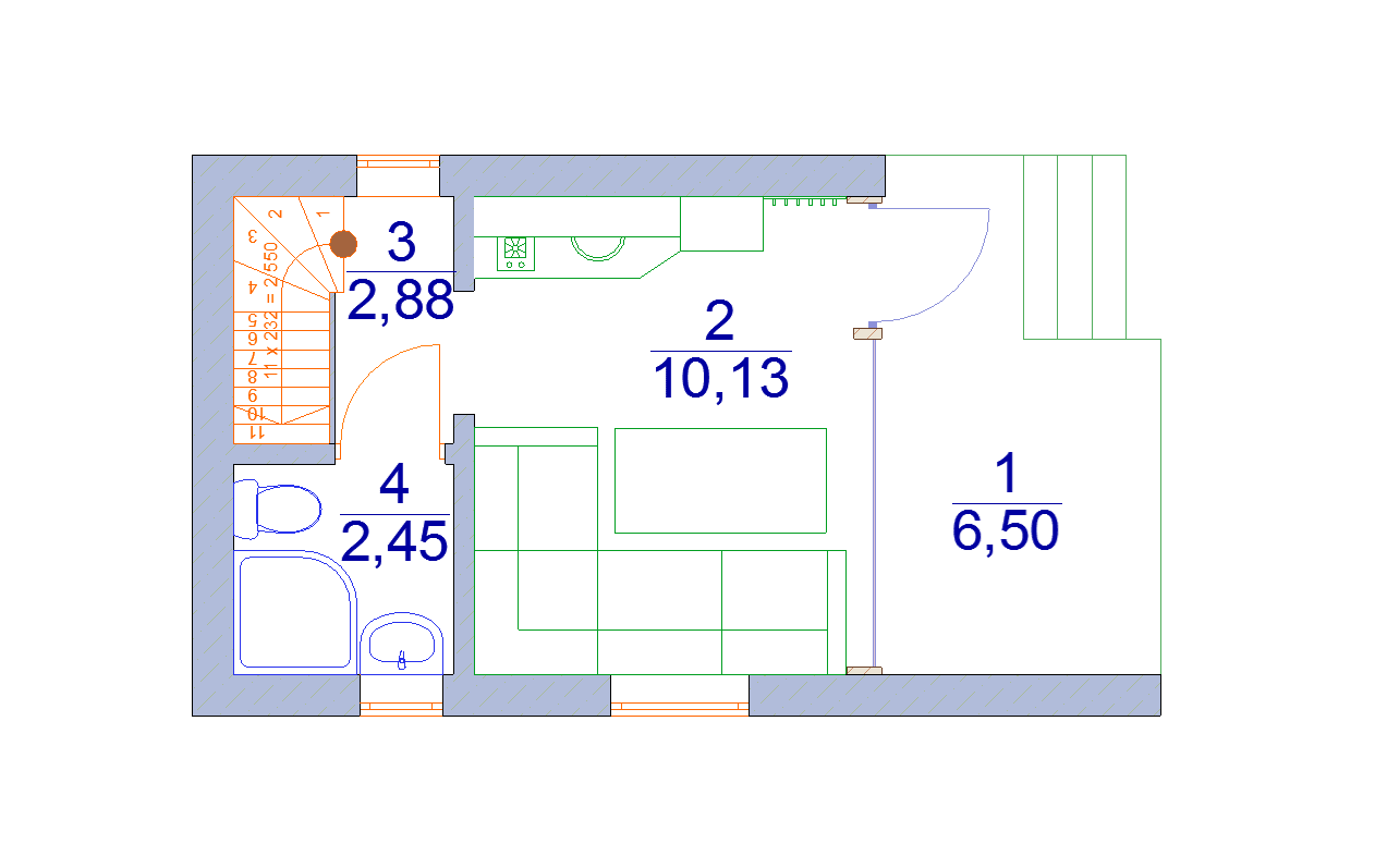 проект дома 4 на 6