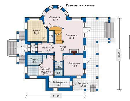 Планировка проекта дома №33-24 33-24_1.jpg