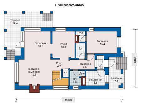 Планировка проекта дома №33-27 33-27_1.jpg