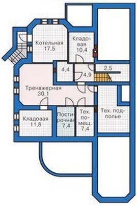 Планировка проекта дома №33-43 33-4_p0.jpg