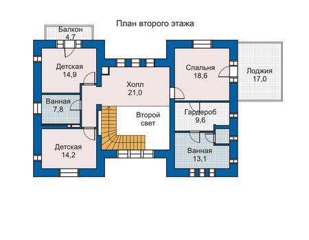 Планировка проекта дома №33-68 33-68_2.jpg