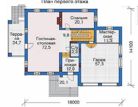 Планировка проекта дома №35-82 35-82_1.jpg