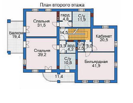 Планировка проекта дома №35-82 35-82_2.jpg