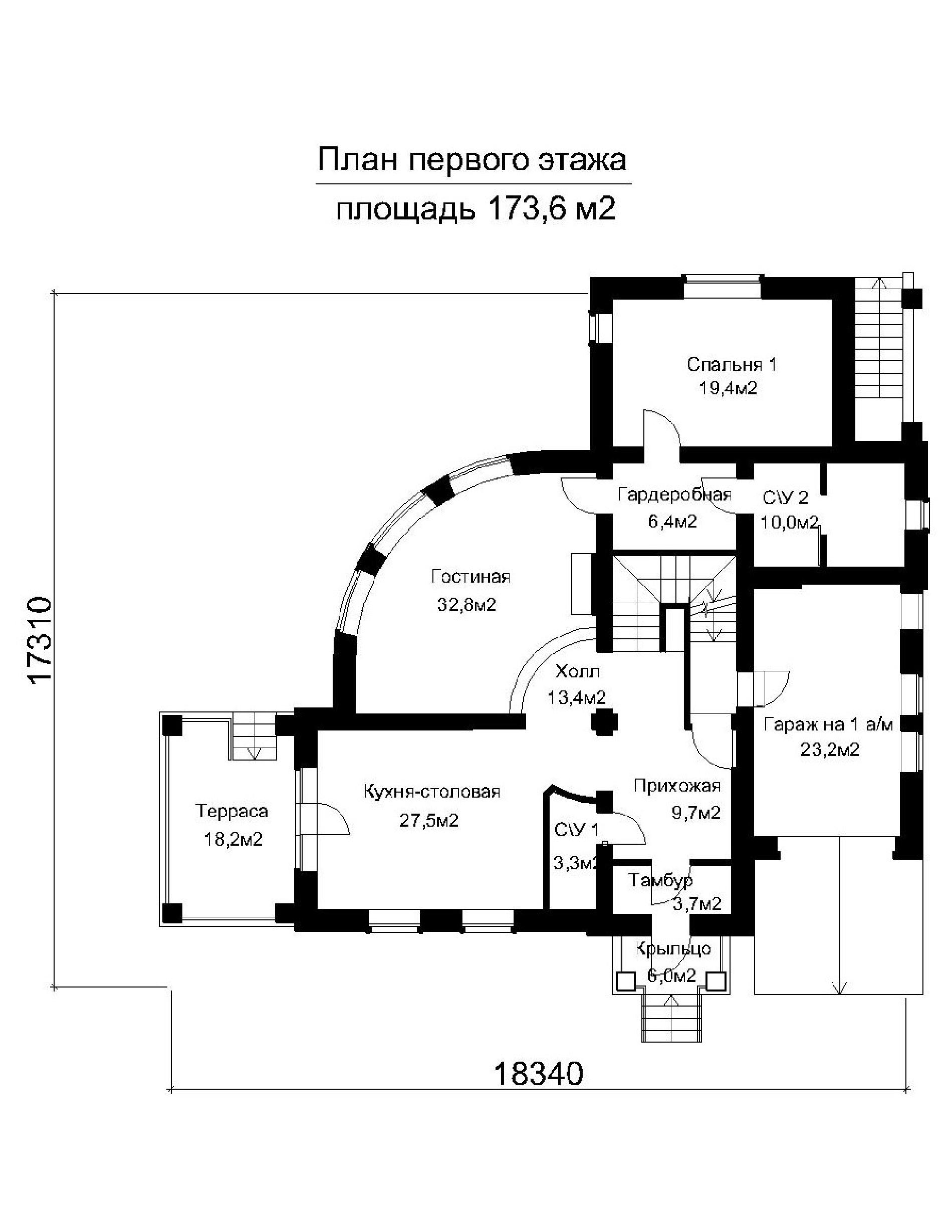 Планировка проекта дома №35-88 35-88_1.jpg