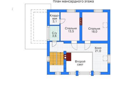 Планировка проекта дома №36-26 36-26_2.jpg