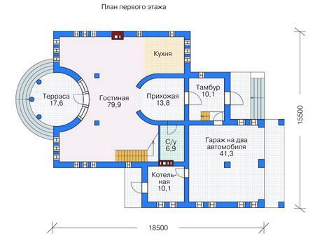 Планировка проекта дома №36-59 36-59_1.jpg