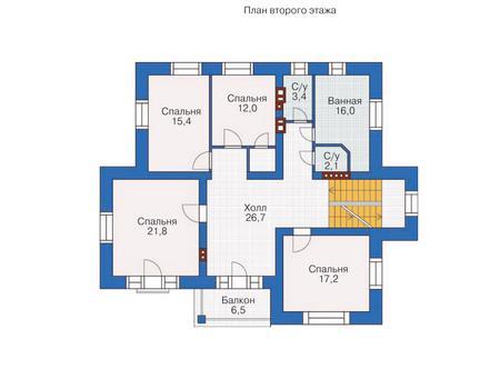 Планировка проекта дома №36-63 36-63_2.jpg