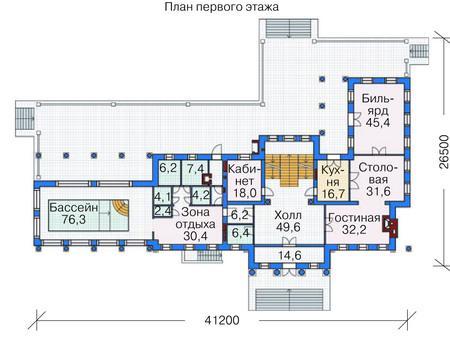 Планировка проекта дома №36-67 36-67_1.jpg