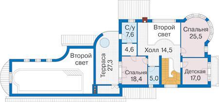 Планировка проекта дома №40-32 40-32_2.jpg