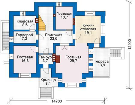 Планировка проекта дома №40-53 40-53_1.jpg