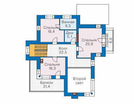 Планировка проекта дома №40-56 40-56_2.jpg