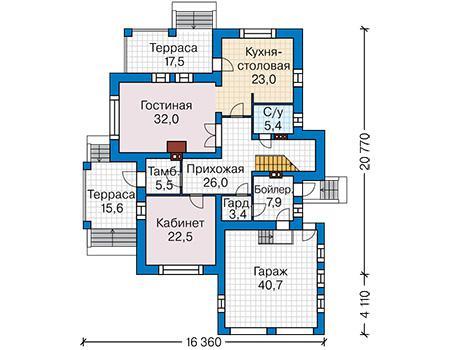 Планировка проекта дома №42-20 42-20_1.jpg