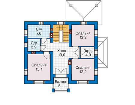 Планировка проекта дома №42-72 42-72_p2.jpg