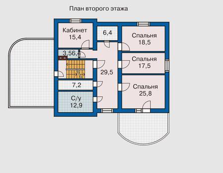 Планировка проекта дома №50-74 50-74_2.jpg