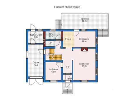 Планировка проекта дома №50-76 50-76_1.jpg