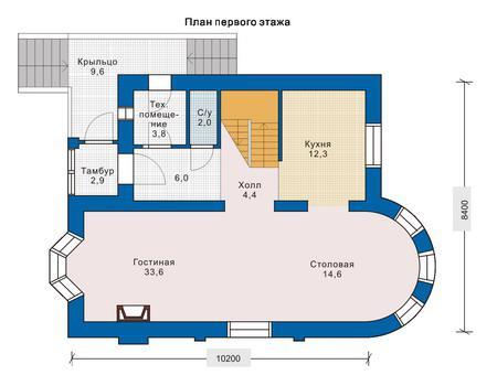 Планировка проекта дома №51-29 51-29_1.jpg