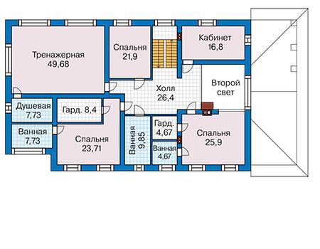 Планировка проекта дома №59-50 59-50_2.jpg