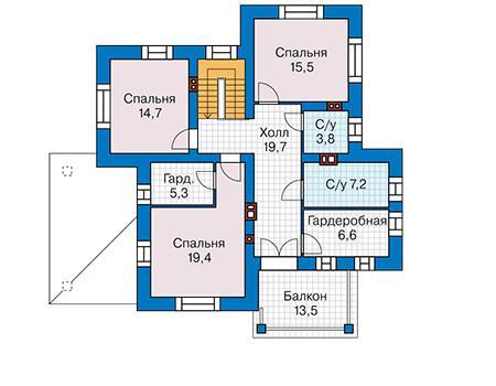 Планировка проекта дома №60-60 60-60_2.jpg