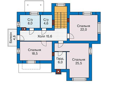 Планировка проекта дома №62-75 62-75_m.jpg