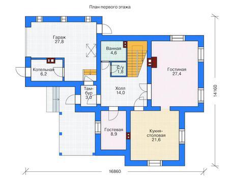 Планировка проекта дома №71-46 71-46_1.jpg