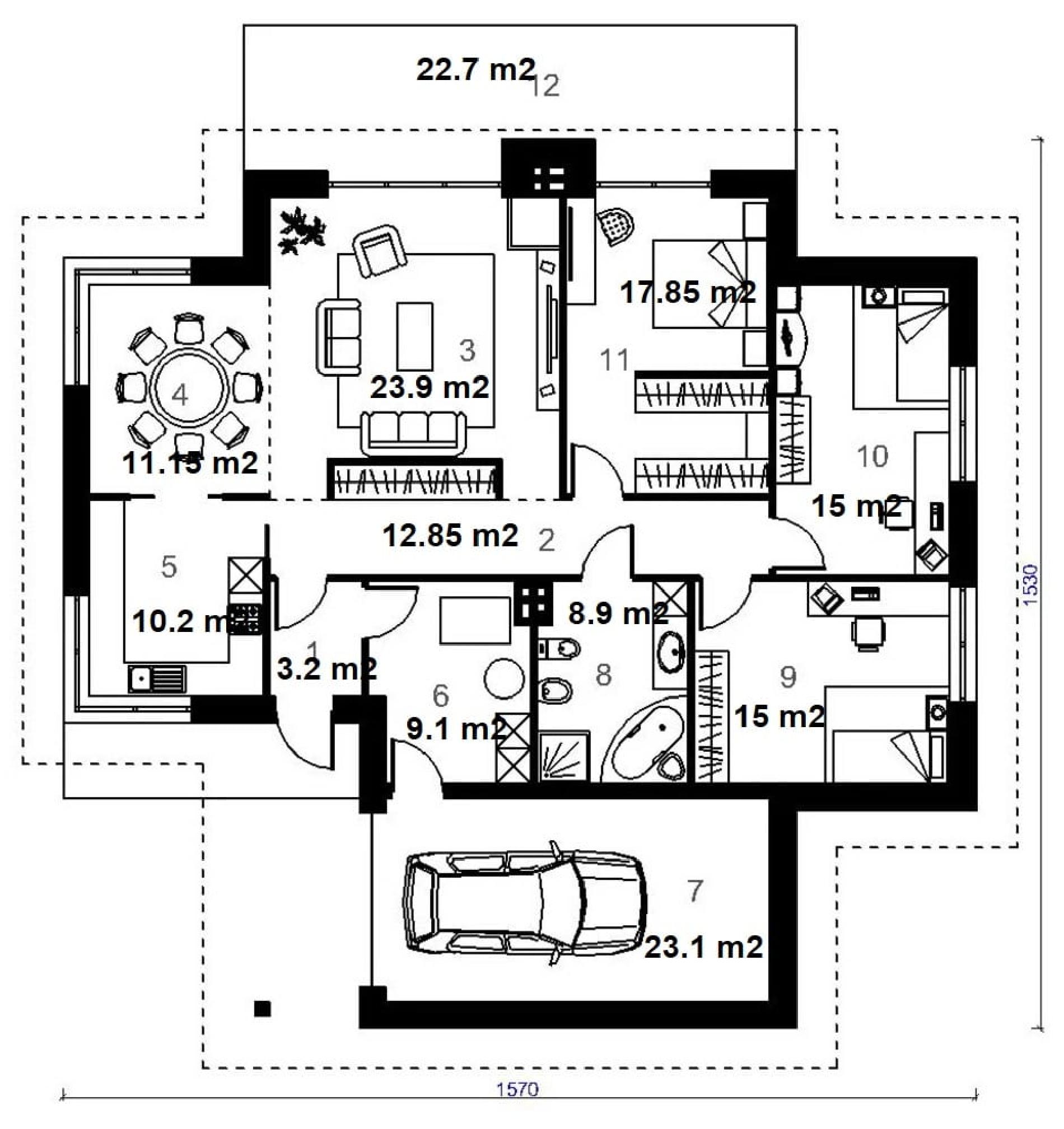 Планировка проекта дома №94-151 94-151_p1.jpg