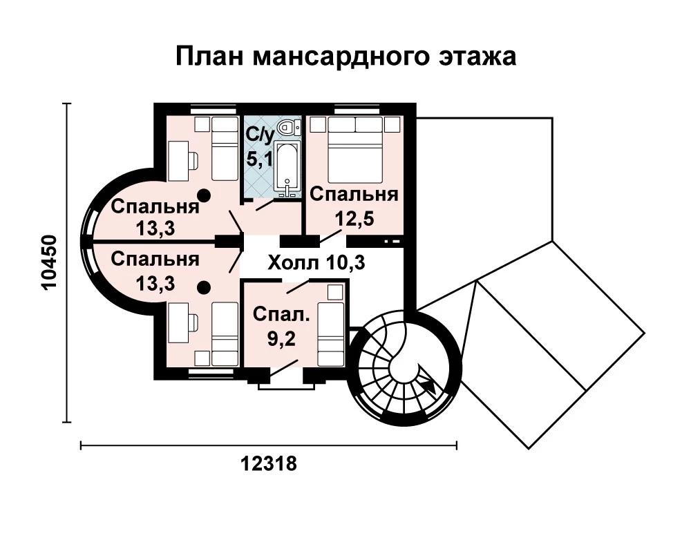 Планировка проекта дома №as-2218 as-2218-2_p2.webp