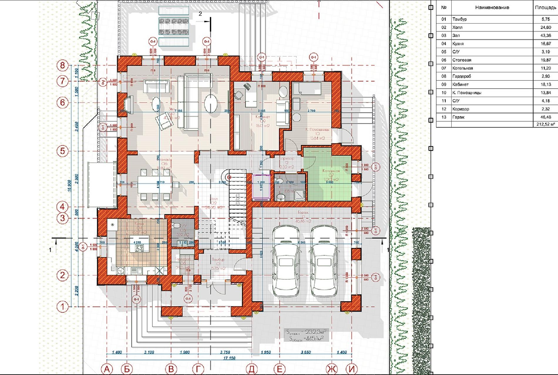 Планировка проекта дома №av-445 av-445_p1.jpg