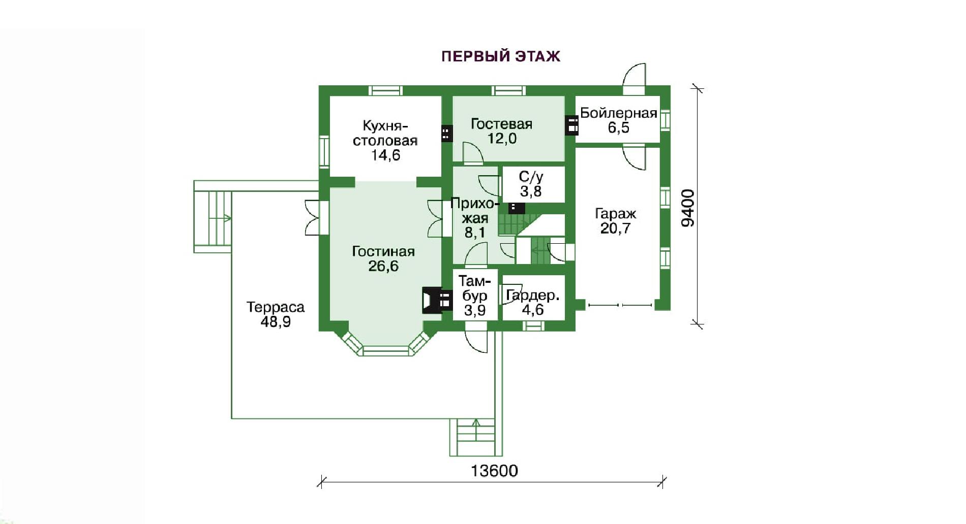 Планировка проекта дома №br-171 br-171_p1.jpg