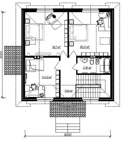 Планировка проекта дома №cp-88-51 cp-88-51_v1_pl2.jpg