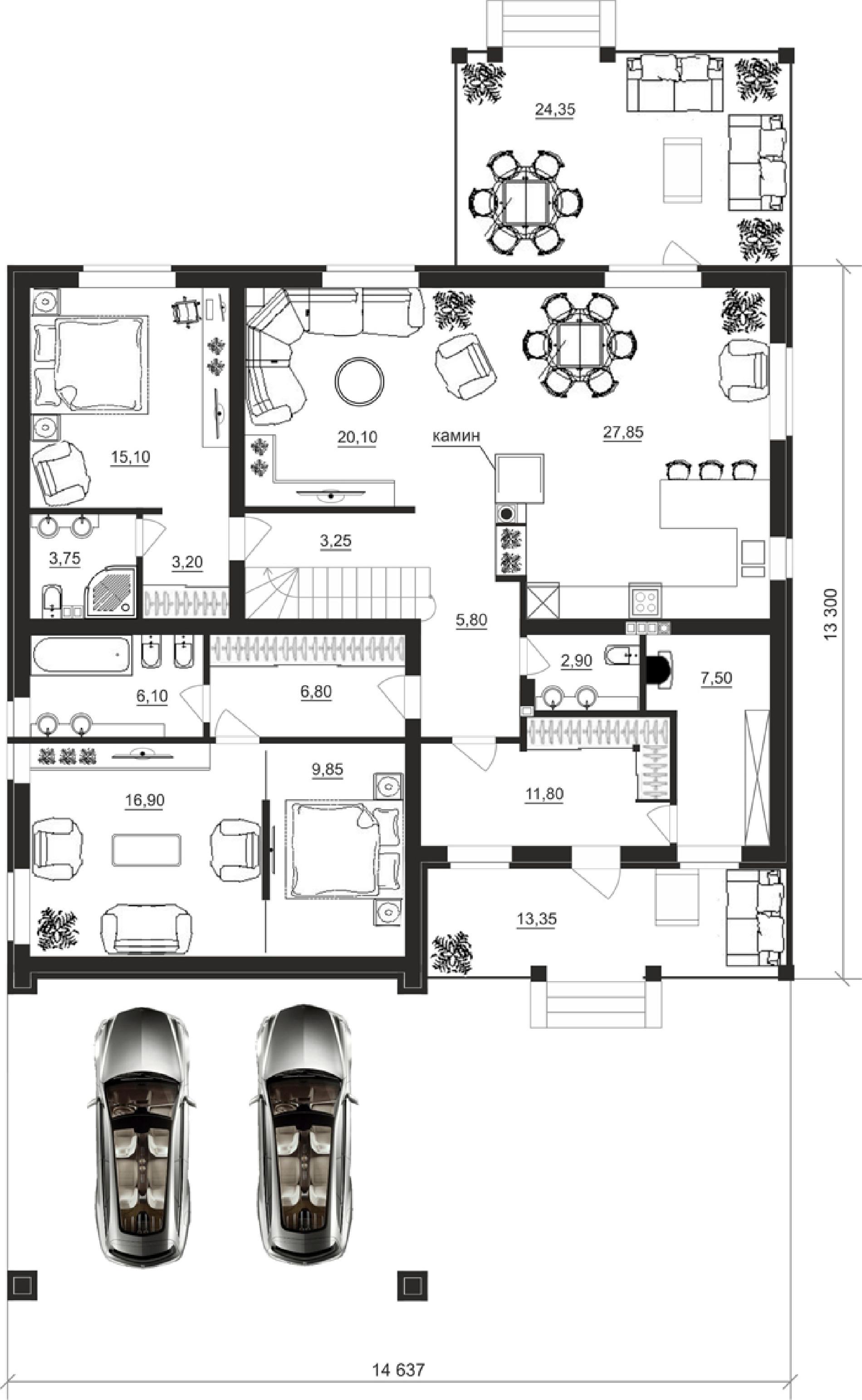 Планировка проекта дома №cp-92-05 cp-92-05_v3_pl0.jpg