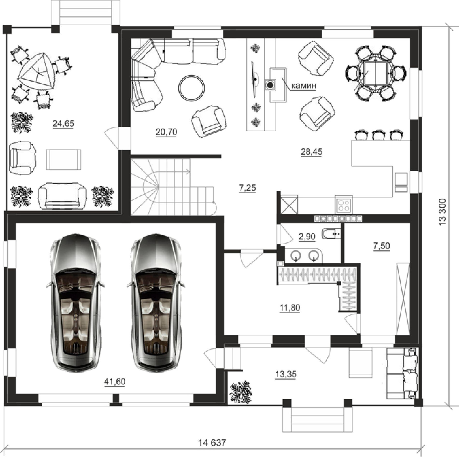 Планировка проекта дома №cp-96-01 cp-96-01_v1_pl1.jpg