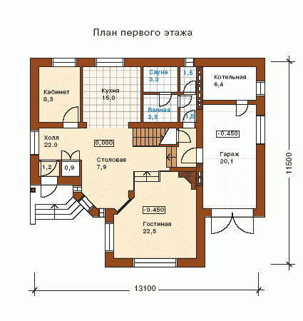 Проект дома в 169 1р