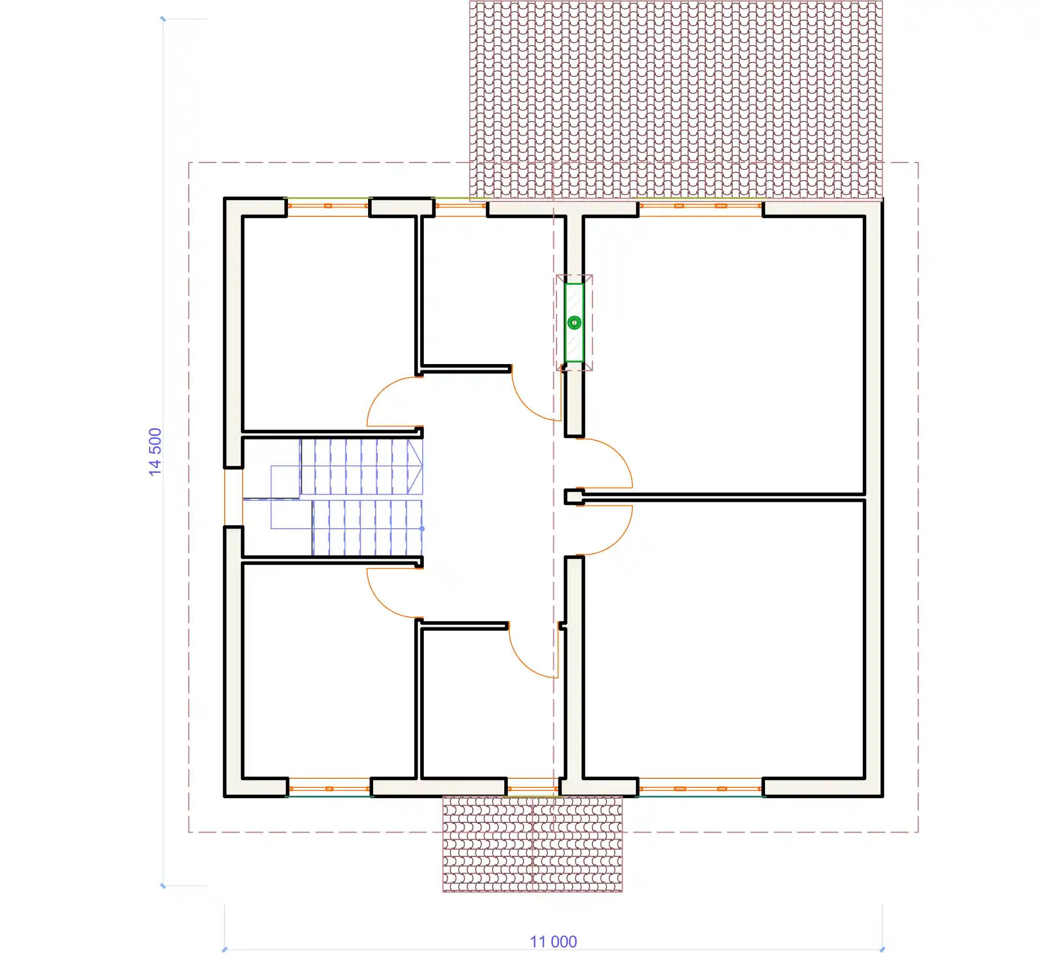 Планировка проекта дома №h-015 H-015_p2.webp