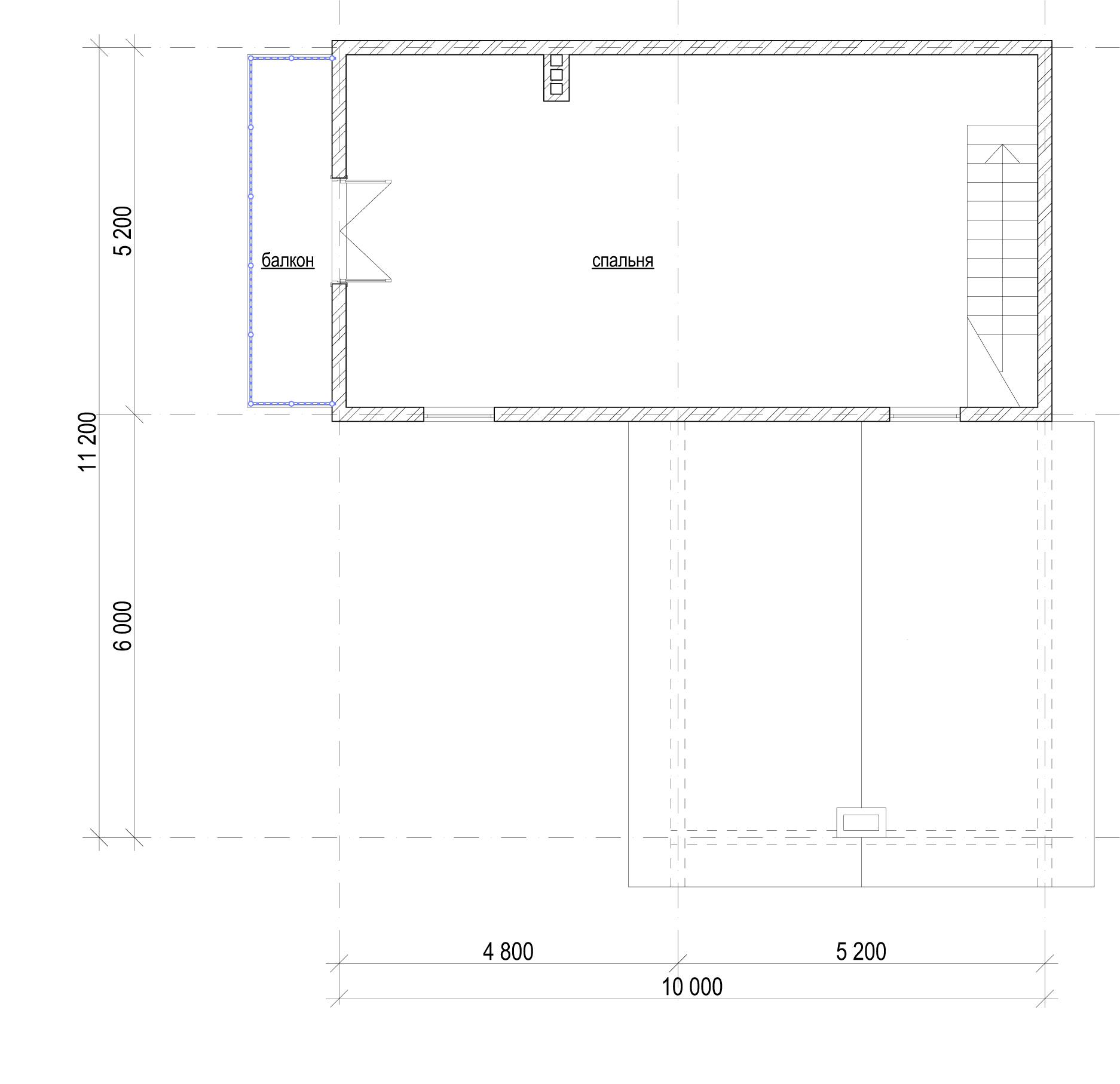 Планировка проекта дома №h-042 H-042_p2.webp