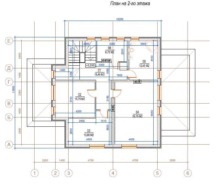 Планировка проекта дома №h-043 H-043_p2.webp