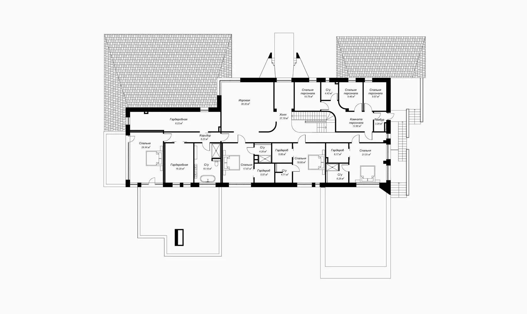 Планировка проекта дома №h-077 H-077_p2.webp