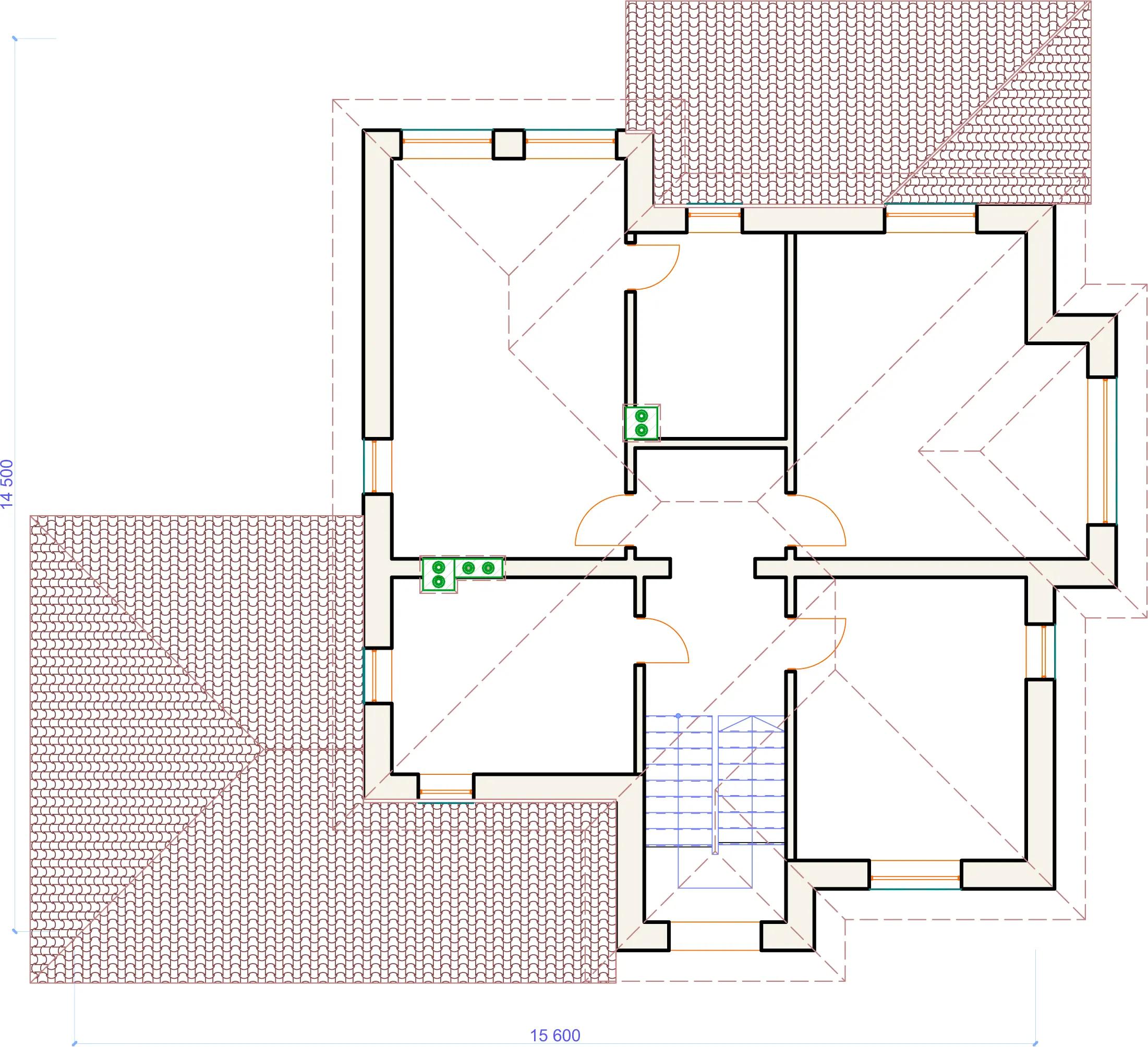 Планировка проекта дома №h-103 H-103_p2.webp