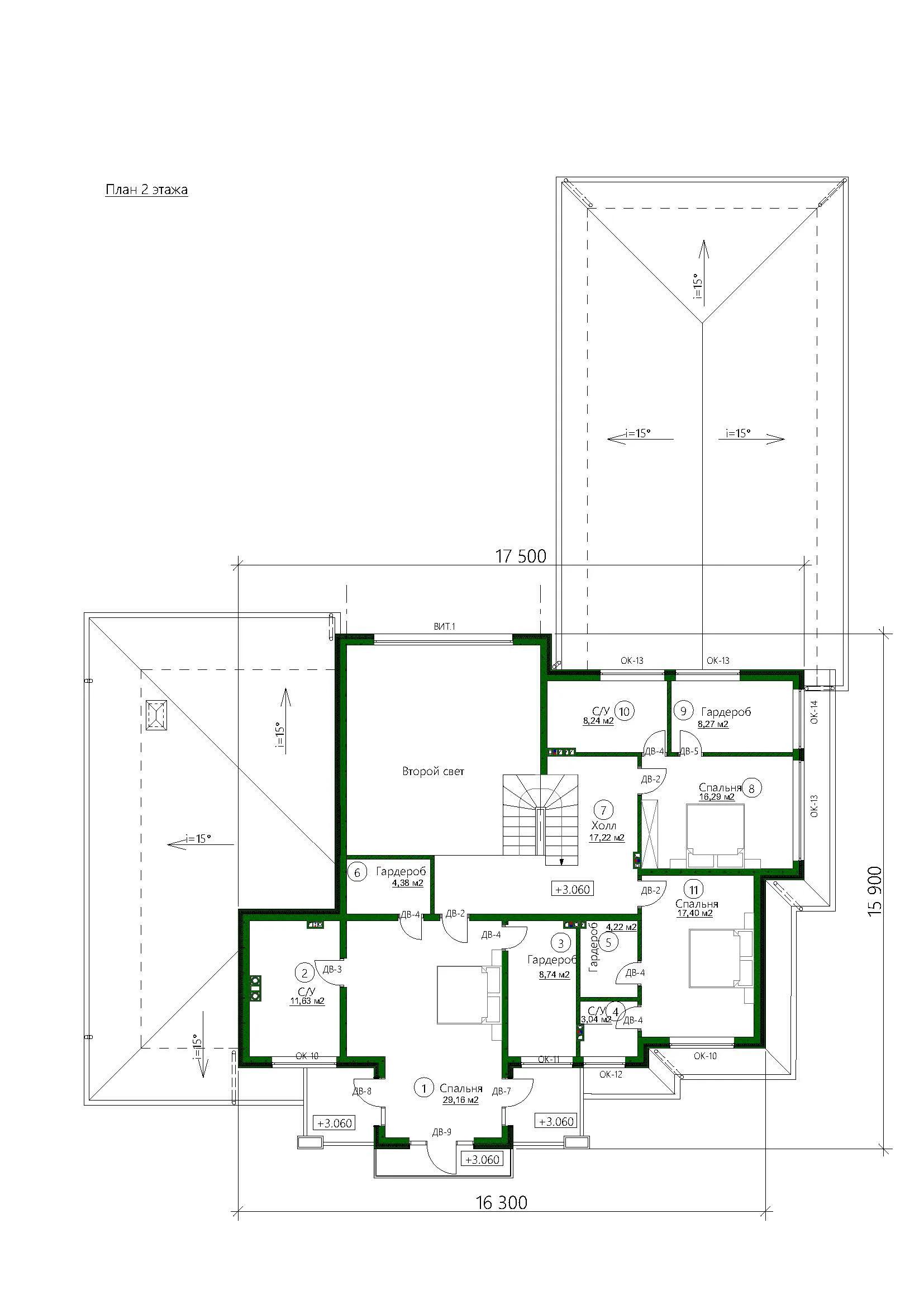 Планировка проекта дома №h-1112 H-1112_p2.webp