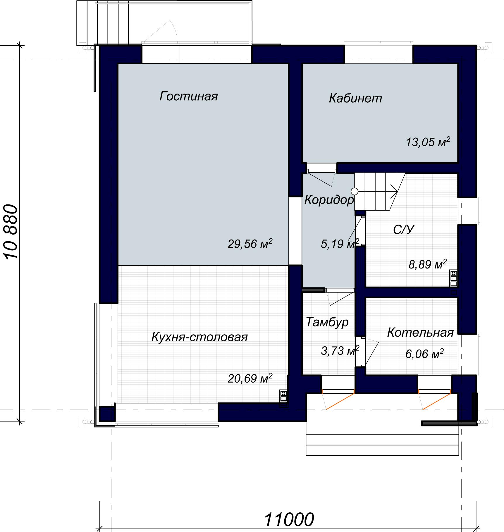 Планировка проекта дома №h-1115 H-1115_p1.webp