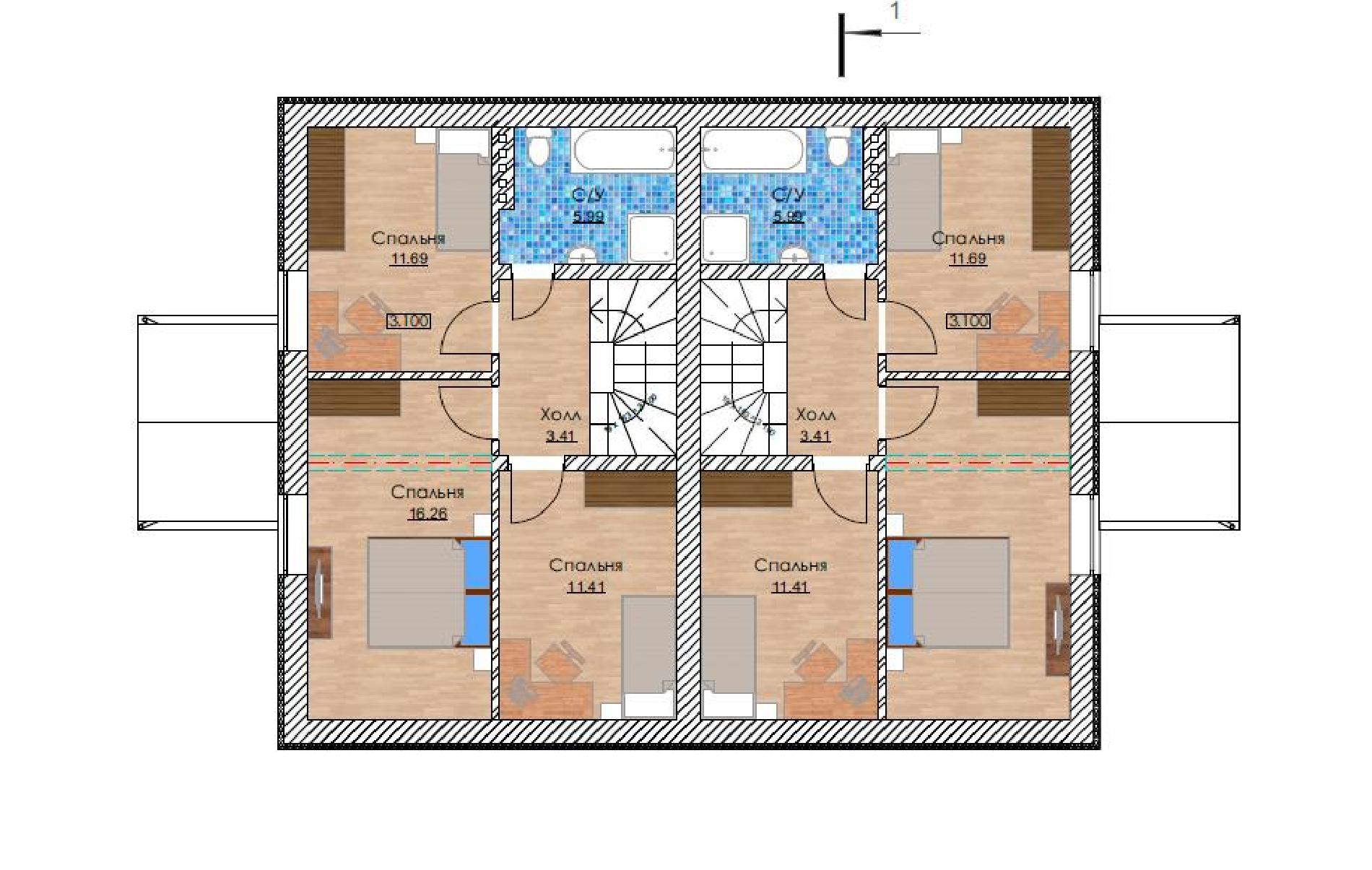 Планировка проекта дома №h-1251 h-1251_p2.jpg