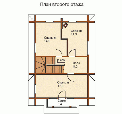 Проект м1 134 3 Дом двухэтажный с цокольным этажом 134 кв.м., проект h-134-1d