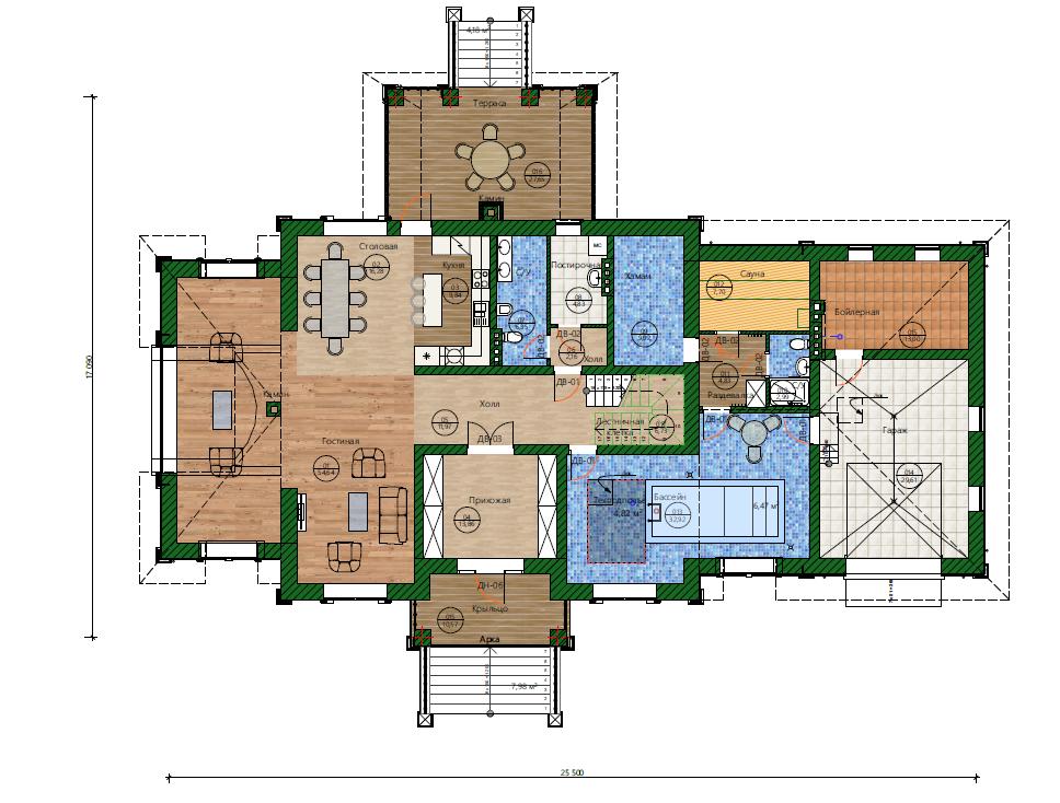 Планировка проекта дома №h-1502 H-1502_p1.webp