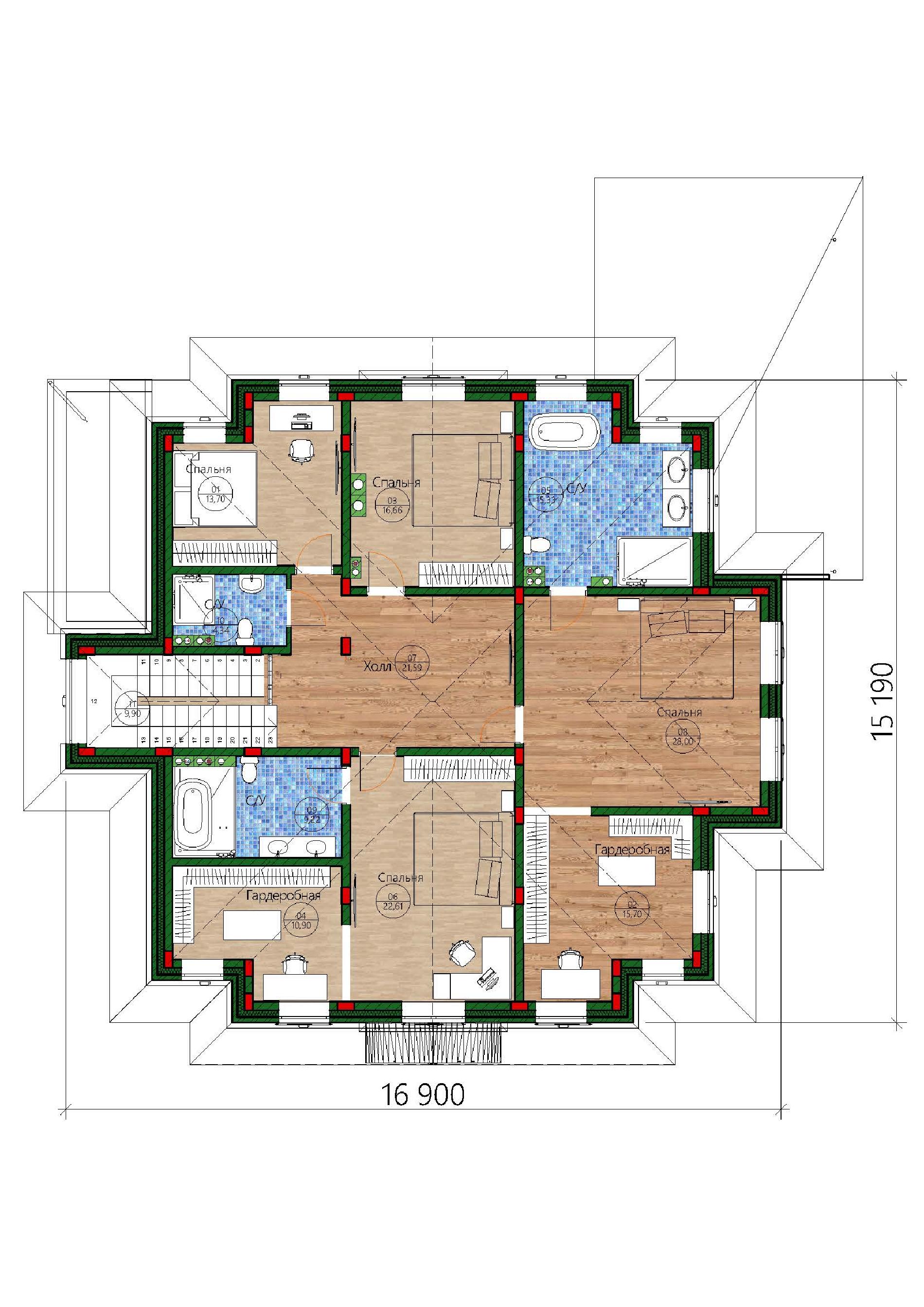 Планировка проекта дома №h-1602 H-1602_p2.jpg