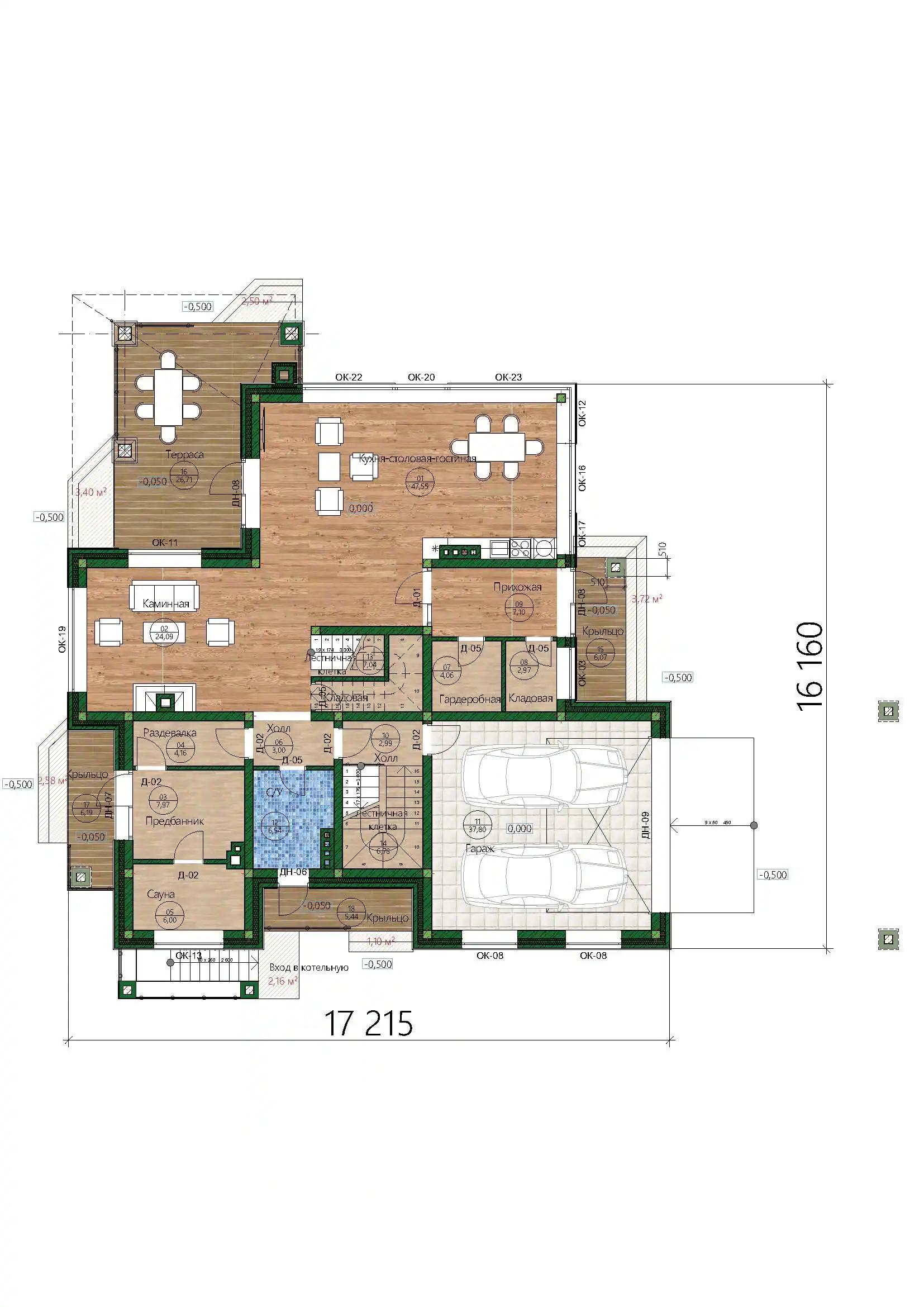 Планировка проекта дома №h-1617 proect-1617_p1_result.webp