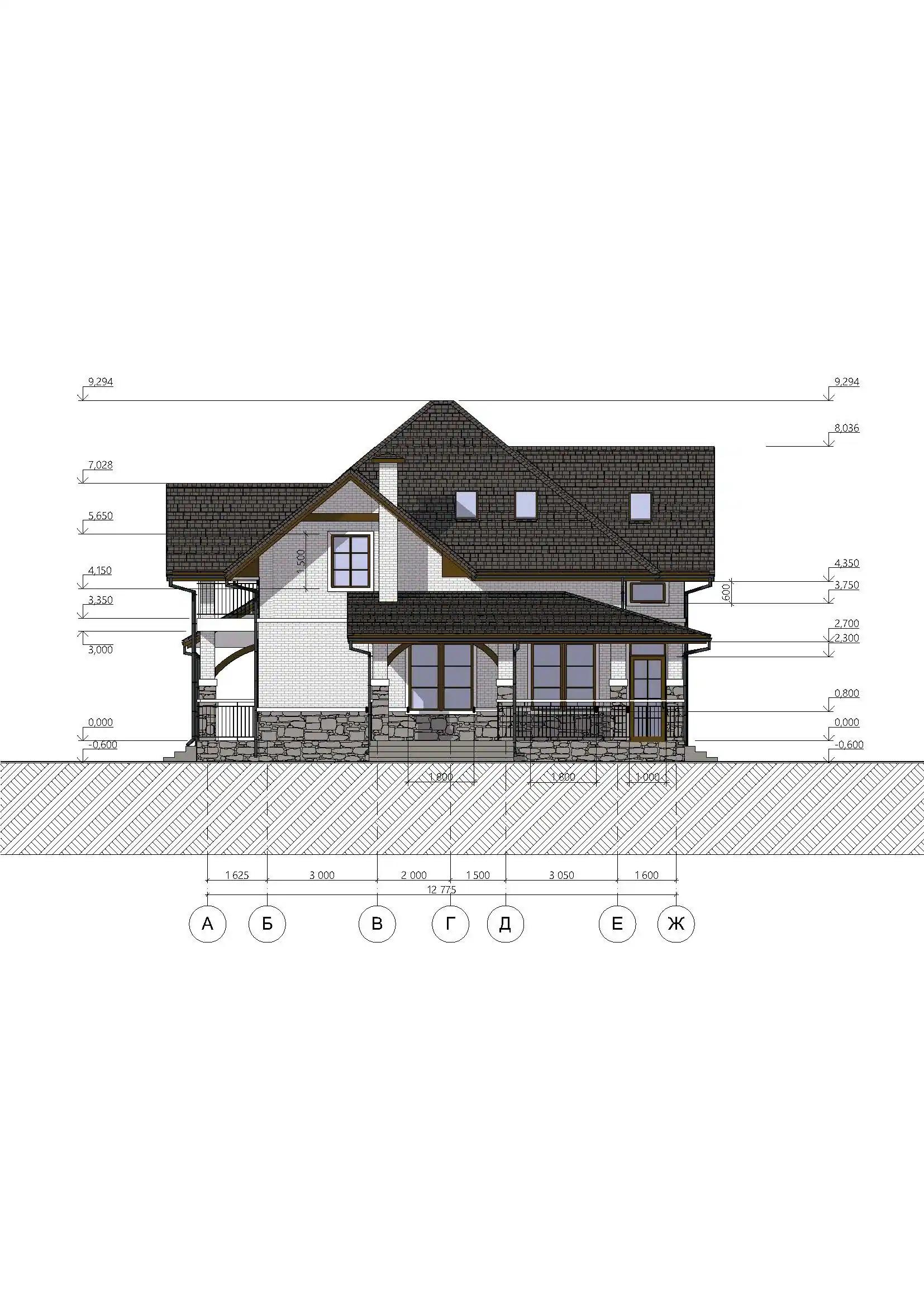 Фасады проекта дома №h-1622 proect-1622_f3_result.webp