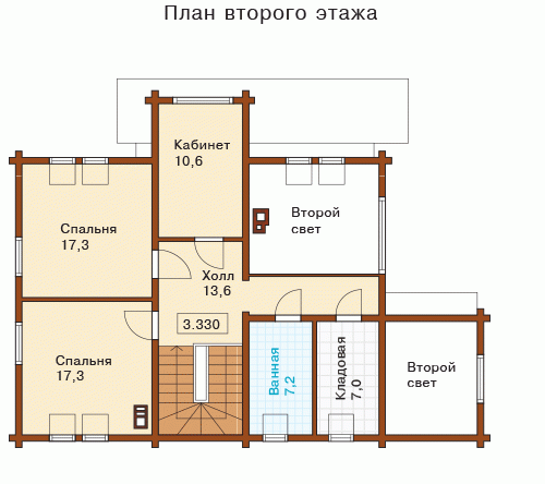 Планировка проекта дома №h-178-2d h-178-2d-p2.gif